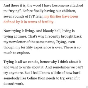 Emma Barnett Instagram - I was so moved by @celinedion return last night at the #olympicopeningceremony in #paris. My god what she has suffered. Sometimes only work will work when your body and mind fails you. Some excerpts from my @theipaper column this week. Read the full thing via #linkinstories 

#chronicpain #celinedion #pain #work #trying