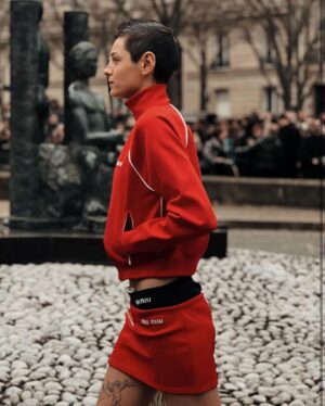 Emma Corrin Instagram - @miumiu MiuMiuFW24

@harry_lambert @ginakanemakeup @danielmartin81