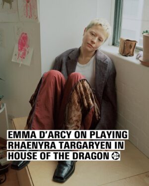 Emma D'Arcy Instagram - In the latest episode of House of the Dragon, the world met @emmaziadarcy screaming and covered in blood. 🩸 ⁣
⁣
As the scales of the Game of Thrones prequel reached its midpoint, viewers were catapulted 10 years into the future where 30-year-old nonbinary London-based actor Emma took over the brilliant and complex role of Rhaenyra Targaryen — daughter of King Viserys and heir to the Iron Throne. 👑 ⁣
⁣
At the link in bio, the actor speaks to i-D on how Maggie Nelson and the patriarchy fuelled their performance in the HBO show.⁣
.⁣
.⁣
.⁣
Text @frankie__dunn⁣
Photography @picpicpiczo⁣
Styling @rosefordestudio⁣
Hair @jodytaylorhair⁣
Makeup @justinejenkins⁣
Publicist @dobbsCLD⁣
