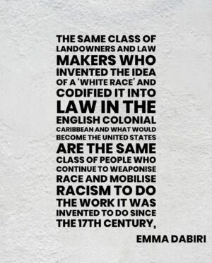 Emma Dabiri Instagram - No way I’m making “new content” to respond to the 2024 race riots. It’s all been said before and I honestly think part of the problem is our short term, non strategic, reactionary approach to everything. So just sharing a few bits from the wild ride that was 2020   2021 that not only do I think remain relevant but need to actually be fully addressed !!! (Incidentally the @grazia articles are from one story on Meghan Markle and another on Sancho, Rashford and Sako but could be *INSERT RACIST INCIDENT OF CHOICE” it’s allllllll the same ting) 

In What White People Can Do Next; From Allyship to Coalition, borrowing from the sociologist Vron Ware, I wrote about how the elimination of pervasive racism is part of an overarching ‘politics of change that does not provide short-term gratification’. The antithesis perhaps then of social media use, with its quick dopamine hits.
The harder slog of necessary anti-racist work that occurs offline, certainly doesn’t “reward” us with the same immediate “buzz”. 

“Don’t be discouraged by this; the on-going nature of this work is part of what makes it all the more urgent. As many of us as possible must embark on the journey”. The effort required may well be more enduring, but so to will be the rewards…

In our increasingly fractured and divided times, we must see that our current framing of conversations about race simply don't work. To continue on the same path is a self indulgence we can no longer afford.