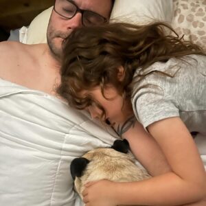 Emme Rylan Instagram - Happy Father’s Day @dmoney596! We are so lucky to have this life with you! We LOVE you so much! (And YES we will always work that modeling picture of you into every since holiday. 😘 Scroll to the end. 😬)