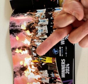 Emmett Scanlan Instagram - The gift that keeps on giving, @socceraid… Got sent this utterly savage memento today along with a picture book because they know I can’t read.… coincidentally on the very day, this day, that I go see me girl @livi_sheldon & her Gladiators in Sheffield.. SoccerAid will always be a special family… World 11 forever!!!!