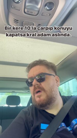 Emre Mutlu Instagram - Bir kere 10’la çarpıp konuyu kapatsa kral adam aslında.