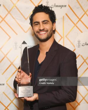 Enrique Arrizon Instagram - Best Actor: Comedy. @imagenfound thank you so much for this honor, I’m so humbled and happy to bring this home.

Suit: @boss 
Styled by: @lucakingston 
Grooming: @dannidoesit