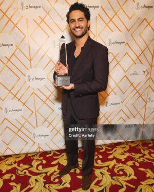 Enrique Arrizon Instagram - Best Actor: Comedy. @imagenfound thank you so much for this honor, I’m so humbled and happy to bring this home.

Suit: @boss 
Styled by: @lucakingston 
Grooming: @dannidoesit