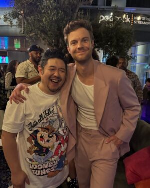 Eric Bauza Instagram - Buster Beaver & Hughie Campbell spotted at EW party @jack_quaid @entertainmentweekly @theboystv #SDCC2024