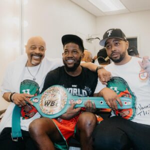 Erickson Lubin Instagram - Against all odds, I silenced the doubters and proved the believers right. In the ring, I found my strength, and with your support, I became unstoppable. Thank you for believing in the “underdog” This victory is ours! 10 years pro today 🎈 #HammerTime