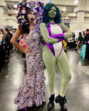 Erika Klash Instagram - @newyorkcomiccon Photodump!
💥
HUGE thank you to @crimsonkitty for organizing our drag & cosplay crafts panel! It was a joy to share some of my crafting hacks alongside @nostalgiajunki3 // @ned_flanderstark // @kinggrickyyrosee (the afterparty was 🔥 too)
💥
ALSO thank you to @geeksout for having me at their Queer Ally Pride Lounge on Sunday. Not only did we have a super fun & successful Q&A, but I also did an impromptu Drag Queen Story Hour after a scheduling hiccup brought several families to the lounge. ( @dj_writes provided the 📚 all the way from Artist Alley )