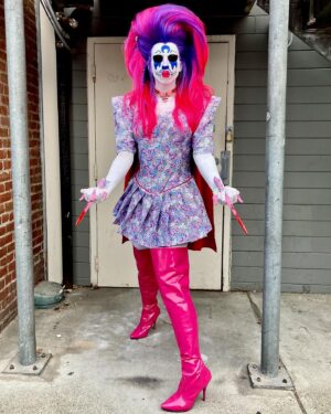Erika Klash Instagram - Thank you @oaklash2022 for letting me live my Sailor Moon villain fantasy at the Saturday block party! 💀🌸🌙 Hair by @steven.perfidia.kirkham
