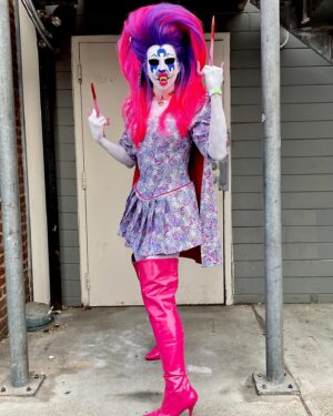 Erika Klash Instagram - Thank you @oaklash2022 for letting me live my Sailor Moon villain fantasy at the Saturday block party! 💀🌸🌙 Hair by @steven.perfidia.kirkham