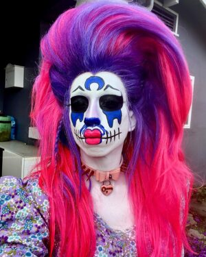Erika Klash Instagram - Thank you @oaklash2022 for letting me live my Sailor Moon villain fantasy at the Saturday block party! 💀🌸🌙 Hair by @steven.perfidia.kirkham