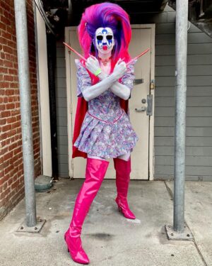 Erika Klash Instagram - Thank you @oaklash2022 for letting me live my Sailor Moon villain fantasy at the Saturday block party! 💀🌸🌙 Hair by @steven.perfidia.kirkham