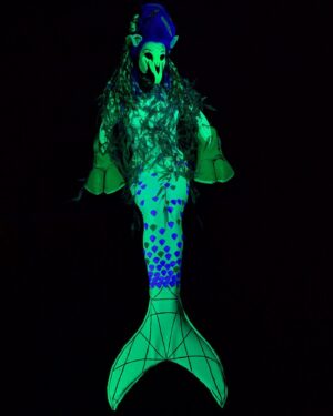 Erika Klash Instagram - If my Sea Monster look was a Pokémon (LOL)
⚰️
Skelepie (Water/Ghost)
Ability: Kelp Energy (STAB for Grass-type moves)
Signature Move: Kelp Snare (Grass; Special; 60 ATK / 100 ACC; Drains HP each subsequent turn)