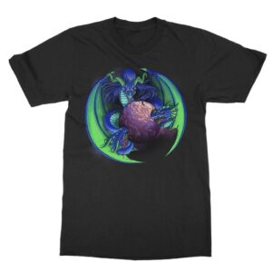 Erika Klash Instagram - Cobalt Space Hydra T-shirts are now live on @dragqueenmerch ! Thanks @nachoslanderer for collaborating on this design, drawing inspiration from Godzilla Vs. King Ghidorah and Super Metroid. (Link in story and in my Linktree).