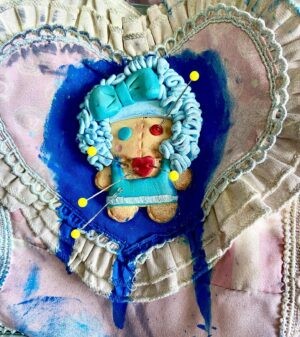 Erika Klash Instagram - 🚨🚨 NEW MERCH 🚨🚨 I’m thrilled to be collaborating with my sister @oyemoye_art to bring you this made-to-order collectible Erika Klash pincushion doll! This handmade clay figure is a 1:1 recreation of the pincushion doll from my Dragula: Titans promo look which was itself inspired by my extermination scene on Dragula S2. 
🪆📍
Visit my Linktree (in bio) to snatch yours up!