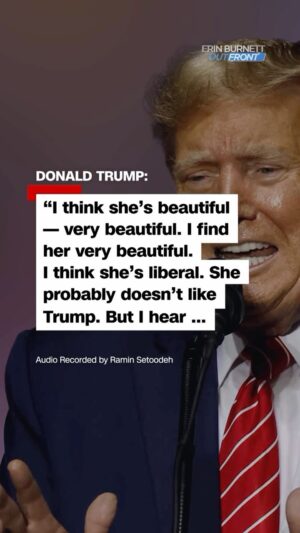 Erin Burnett Instagram - Erin Burnett speaks with Variety’s Co-Editor-in-Chief about his exclusive recordings of Former President Trump calling Taylor Swift “beautiful” five times. #taylorswift #trump #cnn #exclusive #variety #swiftie