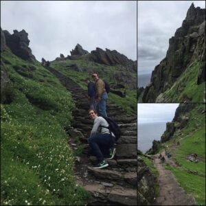 Erin Douglass Instagram - In honor of the star wars trailer dropping, #fbf to when we visited Luke Skywalker island aka Skellig Michael 😁☘️