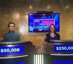 Erin Douglass Instagram - Went to a taping of @jeopardy today!! 🤓😁😁😁 I'm still giddy with nervous excitement! As Janis Ian would say, it was like seeing a dog walk on its hind legs.