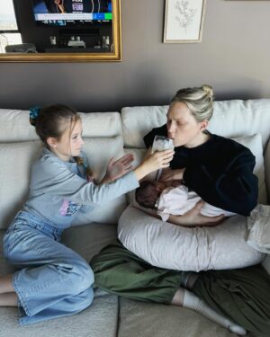 Erin Foster Instagram - Find yourself a niece who will feed you white wine while you breastfeed, without any judgment.