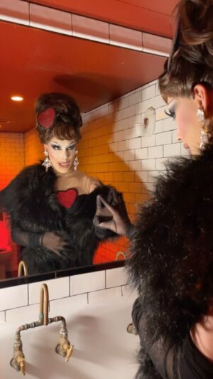 Etcetera Etcetera Instagram - POV: you catch me in the bathroom hyping myself up before i do a private bingo ‼️ ily @bijou.bentley for ur wise words ❣️