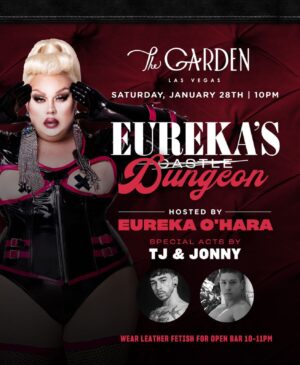 Eureka O'Hara Instagram - Wig snatched ✅
Waist snatched ✅ 
Mug snatched ✅
Puswatcha snatched ✅
Sex snatched ✅
Woman-a SNATCHED! ✅ 
•
Say snatch again… 
•
Join us 01/28 at @thegardenlasvegas where we’re taking “Eureka’s Castle” to the DUNGEON! 
Show up in your leather or fetish attire for open bar from 10-11pm! 
•
⏰ Showtime: MIDNIGHT! ⏰
Hosted by ME! 
With performance by:
@reecez_sexton_official 
@bufffaye 
@evans_faytriana 
@maddymorphosis 
@missjadejolie 
•
📸: @vadellaphoto