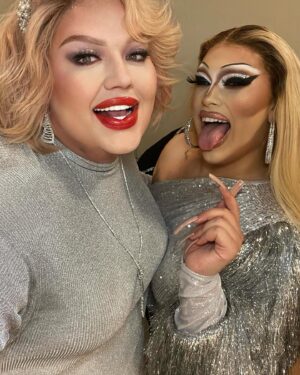 Eureka O'Hara Instagram - “Cheers to a Non-Alcohol and authentic New Year surrounded by the love of family and chosen family. Here’s to the beautiful journey ahead, embracing our true selves, and creating new memories. I’m so thankful for the hard year I’ve had, but even more thankful for the new friends and #fambam that have seen me through unconditionally.  I’m so excited for the new year and New Face, Thank you @drpatrickkdavis 
.
#🐘👑 
#💜🏳️‍⚧️
Dress and Jewelry Style @theplusbusboutique 
Cosmetics @esthers_styles . #recovery #mentaljourney #ChosenFamilyLove #NewYearNewJourneys