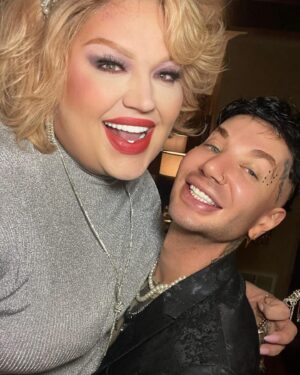 Eureka O'Hara Instagram - “Cheers to a Non-Alcohol and authentic New Year surrounded by the love of family and chosen family. Here’s to the beautiful journey ahead, embracing our true selves, and creating new memories. I’m so thankful for the hard year I’ve had, but even more thankful for the new friends and #fambam that have seen me through unconditionally.  I’m so excited for the new year and New Face, Thank you @drpatrickkdavis 
.
#🐘👑 
#💜🏳️‍⚧️
Dress and Jewelry Style @theplusbusboutique 
Cosmetics @esthers_styles . #recovery #mentaljourney #ChosenFamilyLove #NewYearNewJourneys