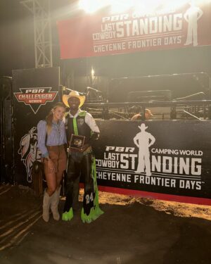 Ezekiel "Blue" Mitchell Instagram - I am truly humbled to say the least. God blesses me beyond measures. I had the privilege to win the Last Cowboy Standing in one of rodeo’s most historic events. The amount of Gold buckles that have been achieved through winning Cheyenne blows my mind. Thank you to everyone who stands with me on this beautiful journey. Thank you to my beautiful fiancé @j_moore_24 and my family for all that they do.