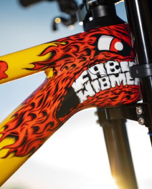 Fabio Wibmer Instagram - The @canyon ‘FIRECRACKER‘ turned out crazy! 🔥 What would you rate it? 1-10 🤔 this might get interesting haha
It’s my custom Canyon Torque for „THE STREIF“ project.
There is a full bike check on Red Bull Bike‘s YT channel as well as a Dream Build video on Canyon‘s YT channel 🤝
Shout out to @schwabianfabegger and @marcus_pfeil_custompainting for creating this beast of a bike. 
#MyCanyon

PC @hannesberger_com / @philipplatzer