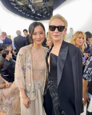 Fala Chen Instagram - Another year with #GiorgioArmaniPrivé in Paris. I was awed by the FW2425Collection. It’s daring, dazzling and elegant. Bravo Mr. Armani! 
@GiorgioArmani