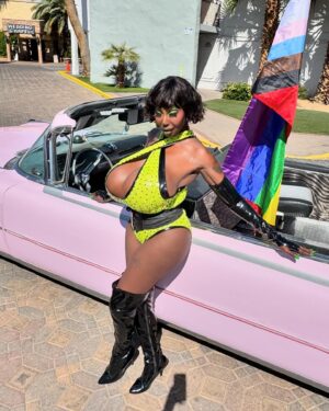 Fantasia Royale Gaga Instagram - 💚💗

#WITB #Everywhere #Fantasiaroyalegaga #showgirl #dragqueensofinstagram #insta  #instagame