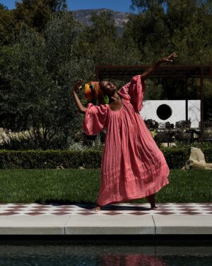 Fatima Robinson Instagram - !Movement! Sunshine and color with Fatima Robinson (@fatima_noir) at her home in Ojai.