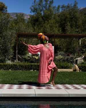 Fatima Robinson Instagram - !Movement! Sunshine and color with Fatima Robinson (@fatima_noir) at her home in Ojai.