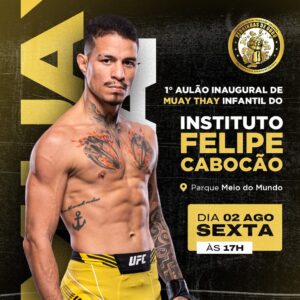 Felipe Colares Instagram - VAI ACONTECER!

Nesta sexta-feira , às 17h, daremos início às aulas do Instituto Felipe Cabocão Colares - Pedrinhas de Ouro e, para esse dia superespecial, contamos com a presença de todos vocês que, assim como nós, sonham com este momento. Levem suas crianças, chamem papai, mamãe, primos, amigos e vamos juntos dar mais um passo para a realização de um grande sonho, em prol de nossas pedrinhas de ouro, futuros campeões mundiais.

Isso é só o começo.
Contamos com todos vocês 🤍

#projetosocial #instituto #pedrinhasdeouro #artesmarciais #jiujitsu #muaythai