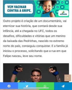 Felipe Colares Instagram - É com muito orgulho que anunciamos a criação do Instituto Felipe “Cabocão” Colares. Antes, um sonho, idealizado pelo próprio Felipe. Agora, realidade, uma meta que, em breve, estará realizada e pronta para receber toda a comunidade. 
Você é eterno, campeão! 
Nunca será esquecido 🤍
Vem forte que eu sou do norte 👊🏼
#rip #vemfortequeeusoudonorte #ifcc #institutofelipecabocao
