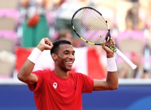 Félix Auger Aliassime Instagram - 2024 Olympics, you were fun 🙌🏽😌🎢

What simultaneously felt like the longest and shortest week of my life was also one of the most memorable. So proud to take home a medal to Canada this time and already counting down the days I get to fight for some more ❤️🇨🇦🥉
See you in 4 years 😉

📸: ITF images via Dubreuil/Kopatsch/Zimmer | #3 Patricia De Melo Moreira | #5 Clive Brunskill