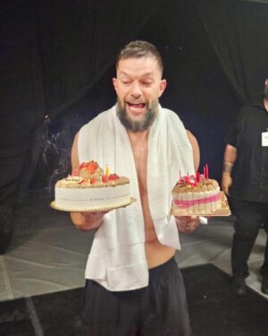 Fergal Devitt Instagram - Humbled by all the birthday love. Thank you kindly to my wife, my family, my cat, and all my friends and Bálor Club around the world. It was a very full circle moment returning to Osaka in the same arena I competed so many times for NJPW. I feel very lucky. Arigato!!