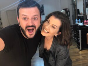 Filiz Ahmet Instagram - #tbt @armendramadani #artfashion 💇🏻‍♀️