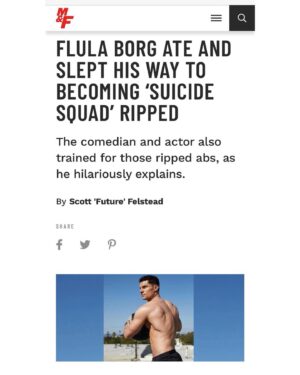 Flula Borg Instagram - to transformate into JAVELIN in #TheSuicideSquad i was having to do many aktivities, like braiding a giant’s hairs. danke to my trainer man @paolomascitti for making it possibull and to @mjfit, @mensjournal, und @menshealthmag for telling peoples about this muskle jurney! watch @jamesgunn’s @thesuicidesquad in the theatres now!

photo @lesliealejandro 
hair @uhmeeleeuh 
hmu @ashleydonovan 
style @laura_sophie_cox