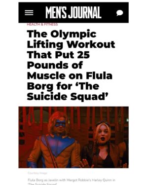 Flula Borg Instagram - to transformate into JAVELIN in #TheSuicideSquad i was having to do many aktivities, like braiding a giant’s hairs. danke to my trainer man @paolomascitti for making it possibull and to @mjfit, @mensjournal, und @menshealthmag for telling peoples about this muskle jurney! watch @jamesgunn’s @thesuicidesquad in the theatres now!

photo @lesliealejandro 
hair @uhmeeleeuh 
hmu @ashleydonovan 
style @laura_sophie_cox