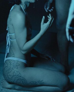 Four Chambers Instagram - Black holes against glittering skin, fluids dark against phosphorescence 🌌
on set photos by @blssmbillie from our film HEAVENLY BODIES featuring @ravynalexaagain   @houseofdebauchery, with music by @penelopetrappes