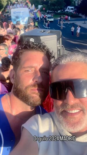 Fran Antón Instagram - Orgullo 2024 Madrid Gracias chuecadiversia por dejarnos ser vuestros embajadores en vuestra carroza,  gracias Madrid por el cariño recibido y gracias amor @franantonlopez por meterme en esta locura❤️❤️❤️❤️ VIVA EL AMOR EN CUALQUIERA DE SUS FORMAS!