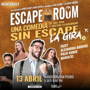 Francisco Rubio Instagram - #EscapeRoom llega a Monterrey con un súper elenco ¡Busca ya tus boletos en @aremamx! 🎟️🎟️