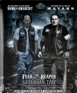 Franco Delgado Instagram - Saturday, July 27th, it will be going down at @toy.depot in Whittier. I’ll be there with @realdavidlabrava. It will be great to see all of you, and see DL, my brother from another.  This is going to be a good one, don’t miss it! Admission is free… #toydepot #mayansmc #sonsofanarchy #davidlabrava #frankieloyal #happylowman #hankloza