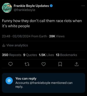 Frankie Boyle Instagram - Night!