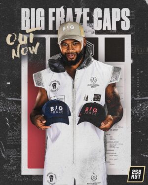 Frazer Clarke Instagram - B I G F R A Z E caps 

available now 🧢

Link in bio 

After hundreds of request the hats are now available thank you all for your support always 👊🏽💙