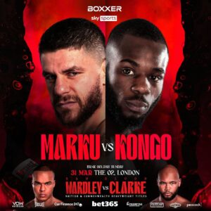 Frazer Clarke Instagram - 𝗦𝘁𝗮𝗰𝗸𝗲𝗱 from top to bottom 🥞🔥

Which fight are you most excited about? 👀

#WardleyClarke | 31.03.24 | @skysportsboxing | @peacock