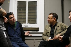 Fred Armisen Instagram - Today is Steve Albini’s birthday. I think about him all the time. This is us playing for/with @iamlilbub in 2019 in Asbury Park, NJ. With Kelley Deal and @blasko1313. I’m sure Steve is saying something astute and funny in that picture where he’s talking to us. And I love seeing him and Lil’ Bub together like that. Happy Birthday Steve! ❤️ #ThankYouSteveAlbini @electricalaudio @letterscharity