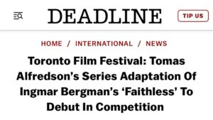 Frida Gustavsson Instagram - immensely proud that 
tomas alfredsons trolösa/faithless 
will have its world premiere at @tiff_net ❤️

~✨dreams do come true✨~

#TIFF24