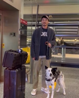 Fu Meng-Po Instagram - 酷哥來接機🥰🥰